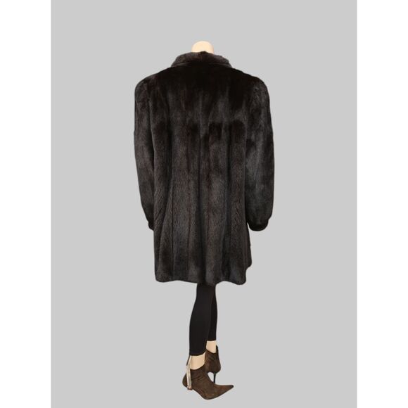 Vintage Dark Brown Mink Stroller -XL - Picture 3 of 9